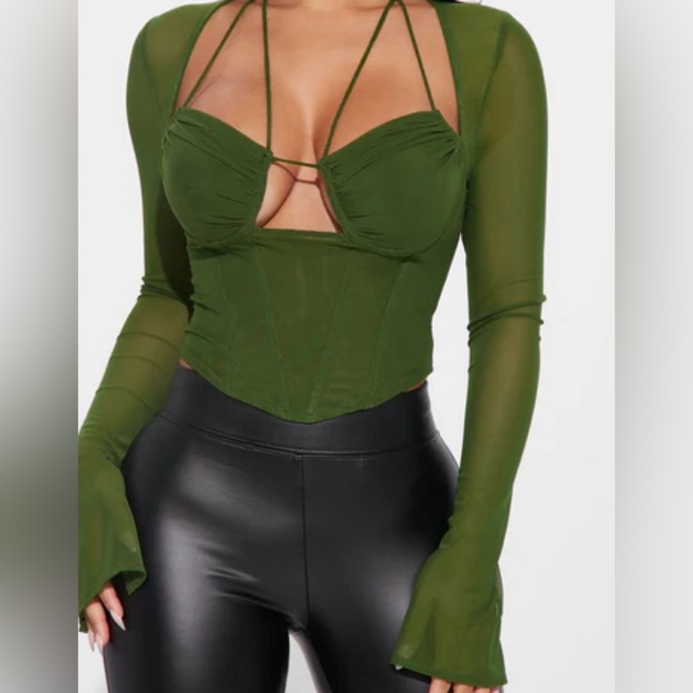 Elegant Green Women's Top